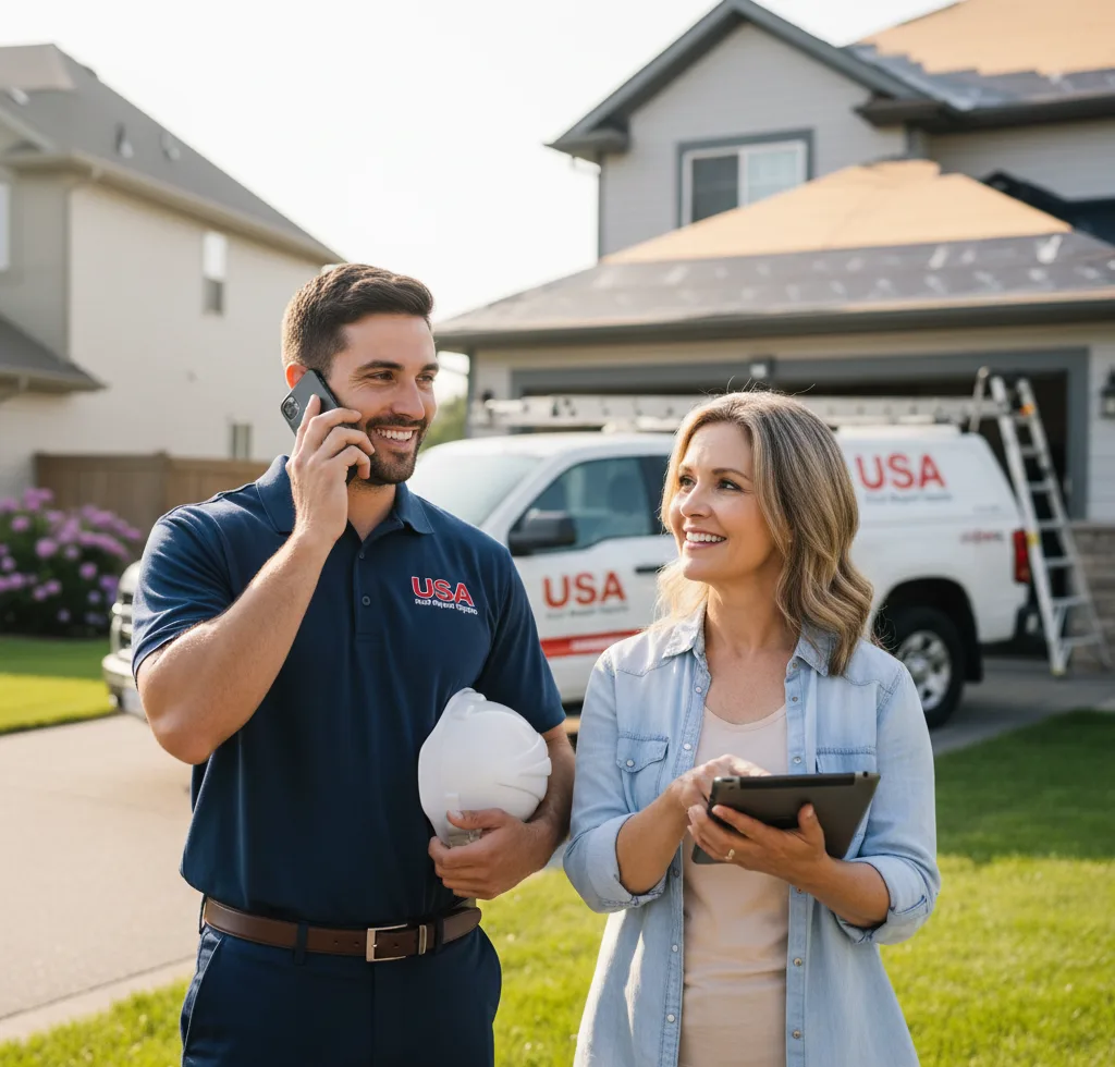 USA Roof Repair Experts customer support in Kenyon